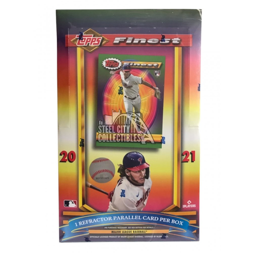 2021 Topps Finest Flashbacks Baseball Hobby Box Steel City Collectibles
