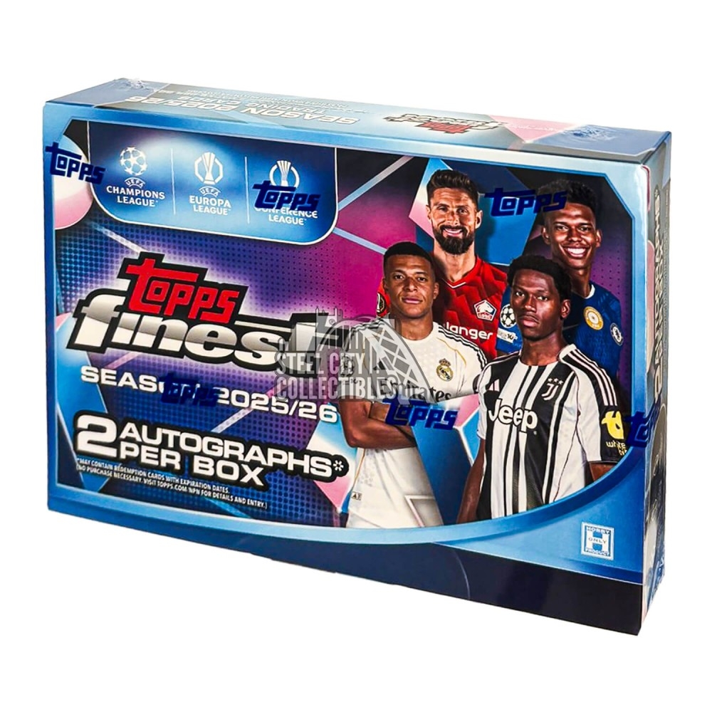 2025-26 Topps UEFA Club Competitions Finest Soccer Hobby Box