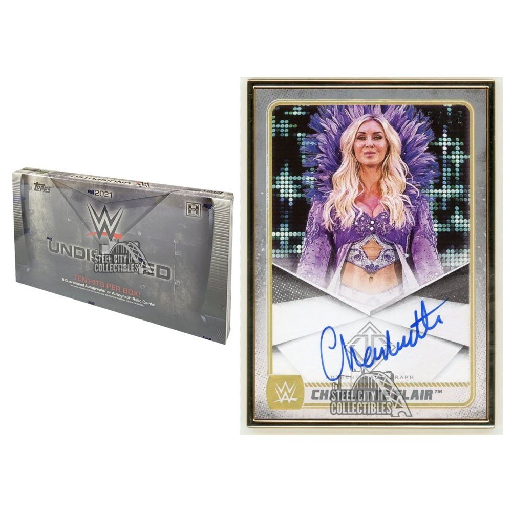 Topps wwe 2021 charlotte flair auto /50 シャーロット フレアー 直 