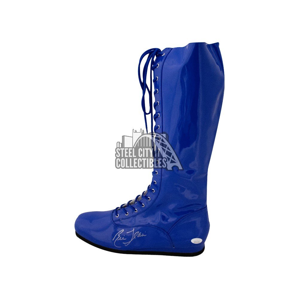 Ric Flair Autographed Blue Wrestling Boot - JSA COA (Left Boot) | Steel City Collectibles