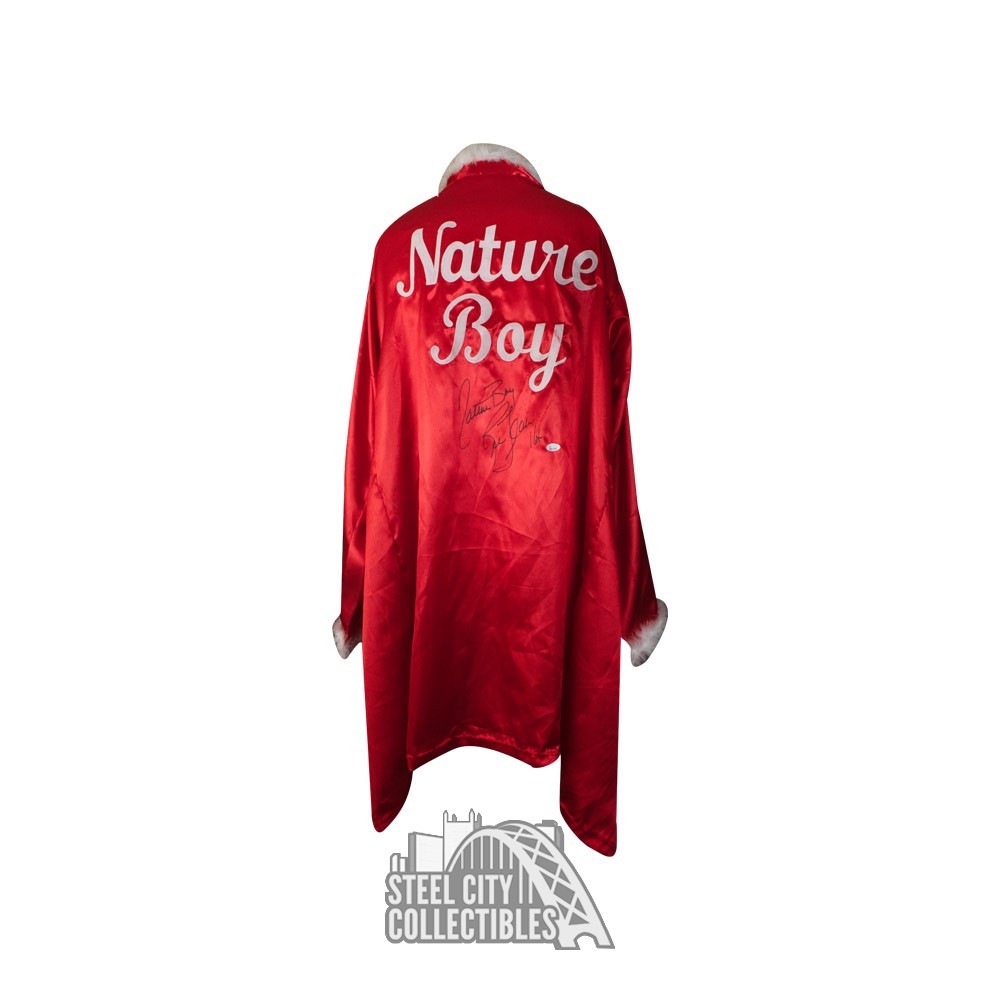 Ric Flair Autographed Red Feather Nature Boy Robe w/ Inscription JSA COA Steel City Collectibles