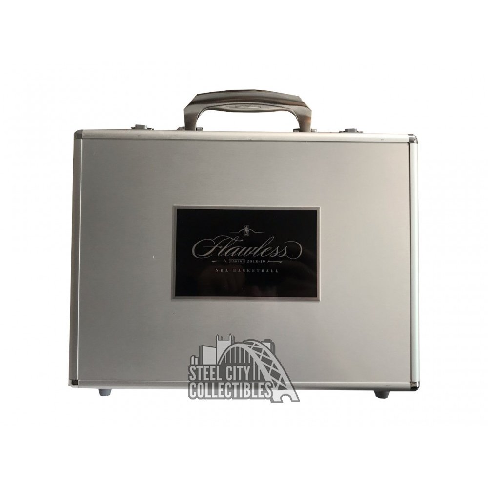 2018-19 Panini Flawless Basketball Empty Silver Brief Case