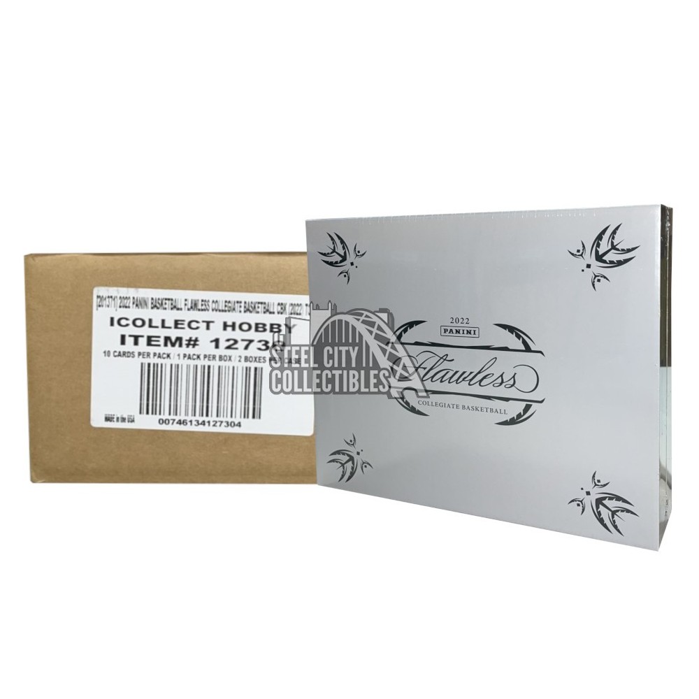 2022-23 Panini Flawless Collegiate Basketball Hobby 2-Box Case