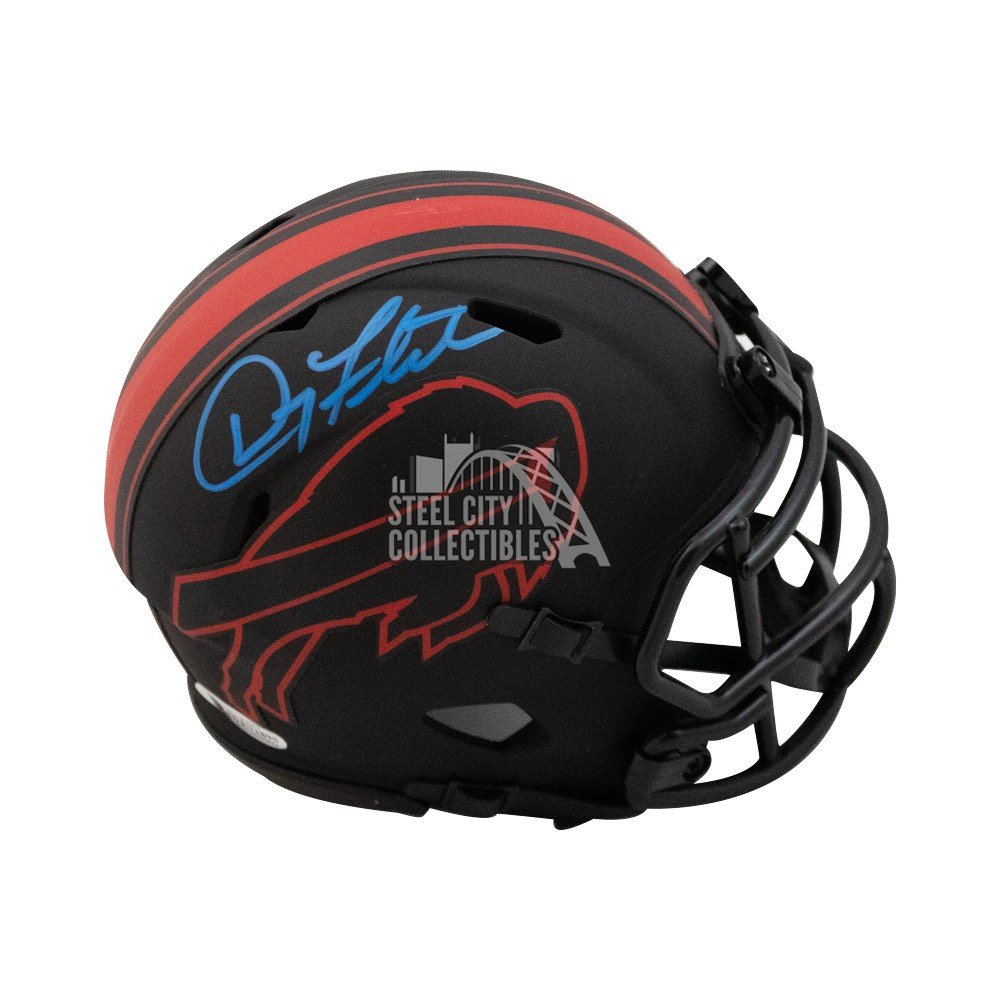 Doug Flutie Autographed Bills Eclipse Mini Football Helmet BAS COA