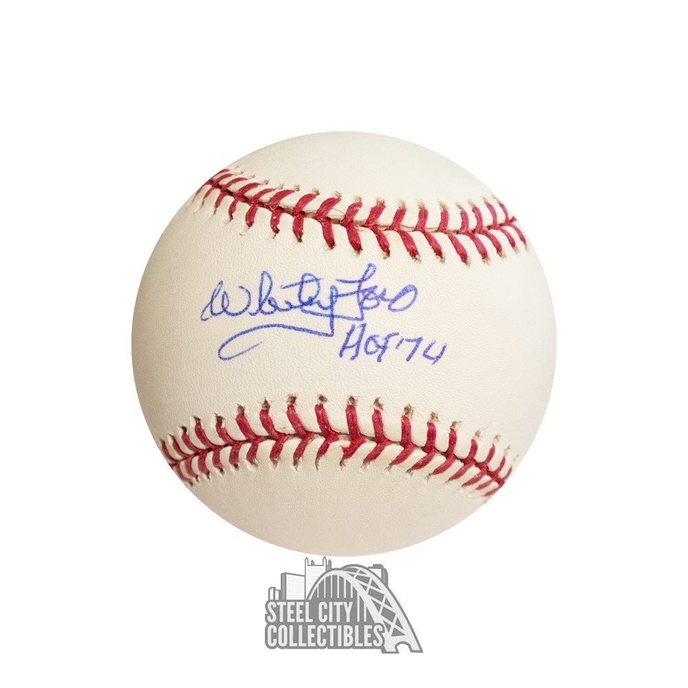 Whitey Ford HOF 74 Autographed Official 