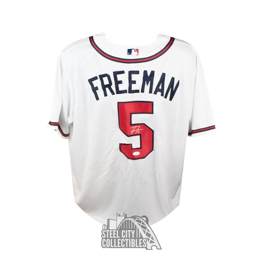 Freddie Freeman Autographed Atlanta Braves Nike Baseball Jersey - JSA COA