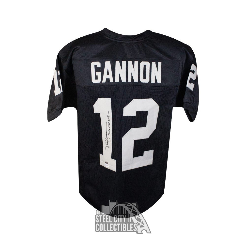 Beckett COA Oakland Raiders Rich Gannon Autographed Black Jersey 