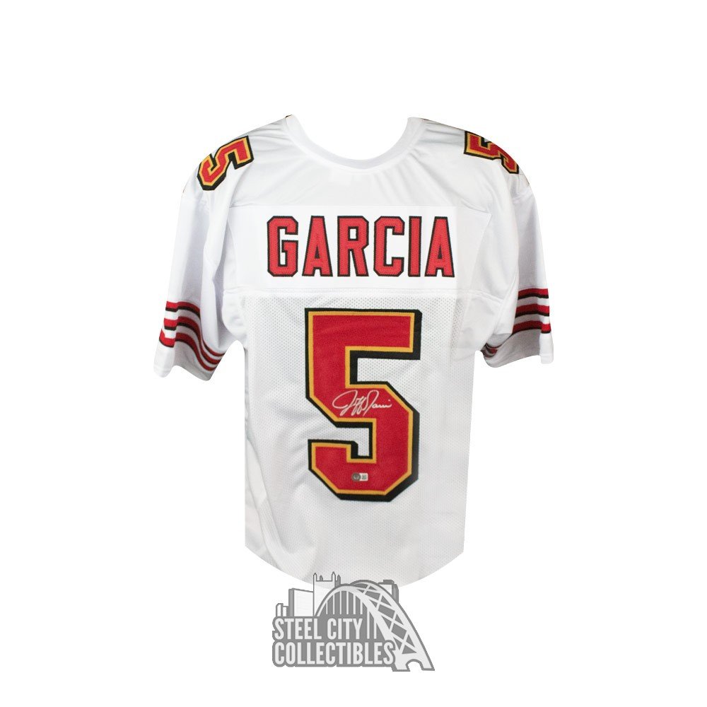 Jeff Garcia Autographed San Francisco White Custom Football Jersey - BAS