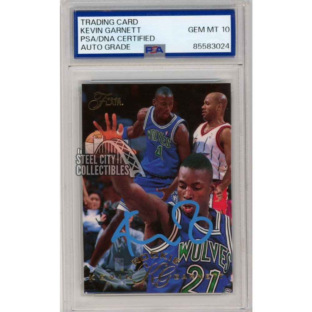 その他 KEVIN GARNETT auto psa9 Rookie PSA 9 Kevin Garnett Mint Future HOF Hall of Famer