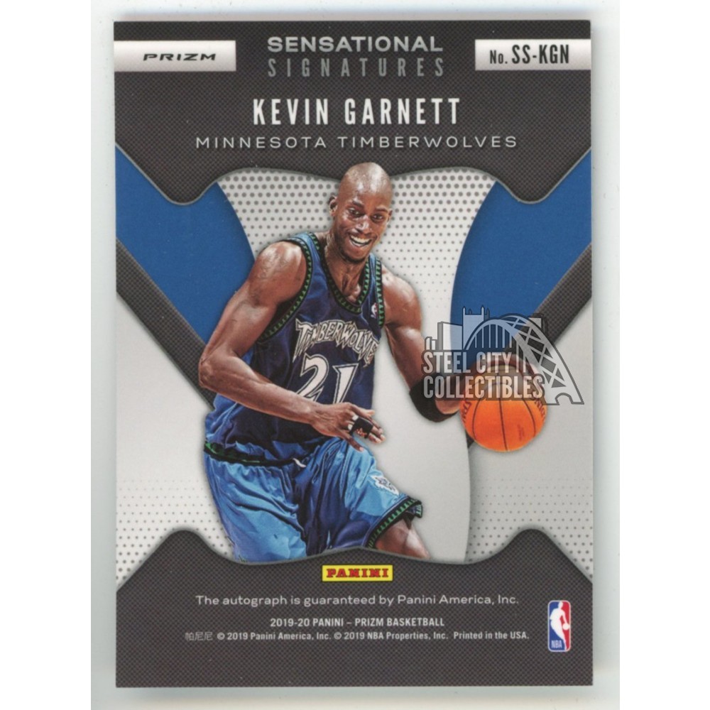 Prizm KEVIN GARNETT AUTO SSP 直筆サインカード 貴重 KEVIN GARNETT 2020-21 PRIZM SENSATIONAL SIGNATURES AUTOGRAPH
