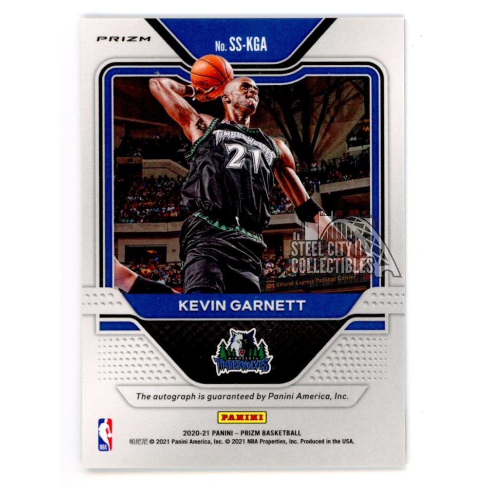 Kevin Garnett 2020-21 Panini Prizm Sensational Signatures