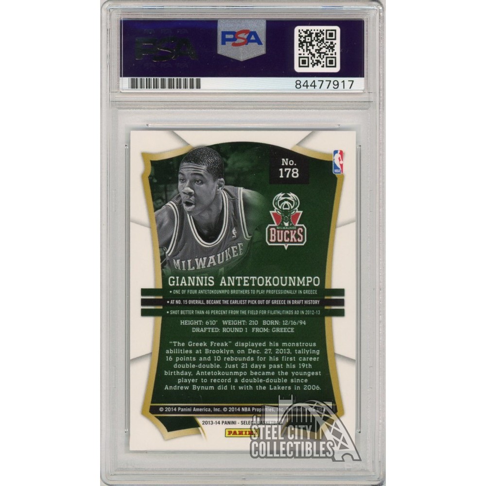 Giannis Antetokounmpo 2013-14 Panini Select Basketball Rookie Card