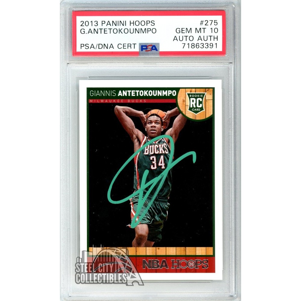 giannis antetokounmpo rookie card psa 10