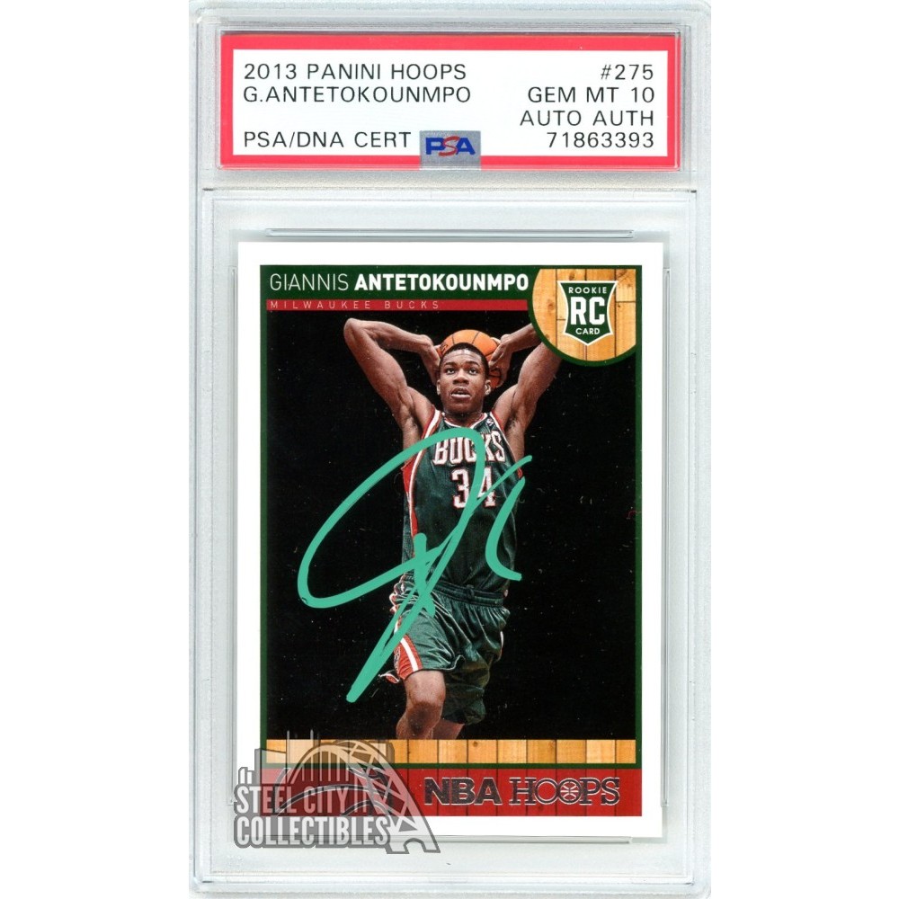 Giannis Antetokounmpo 2013-14 Panini Hoops Autograph Rookie Card
