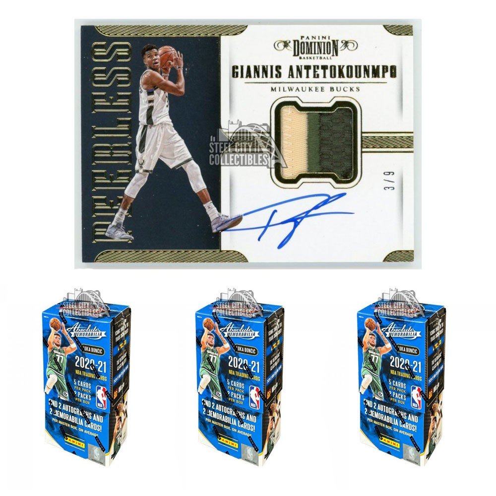 2020-21 Panini Absolute Memorabilia Basketball Hobby 3-Box Triple