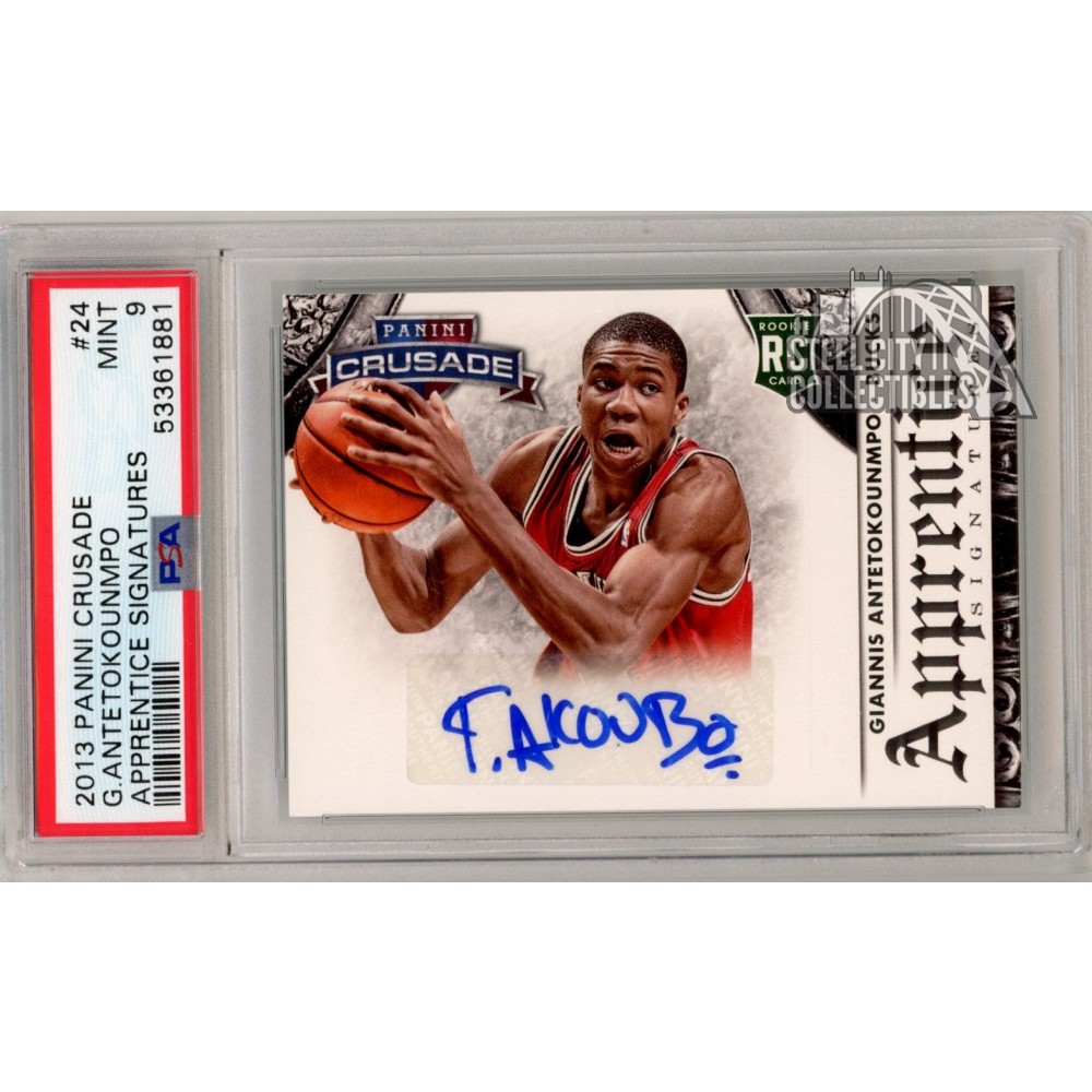 Giannis Antetokounmpo 2013-14 Panini Crusade Autograph Rookie Card