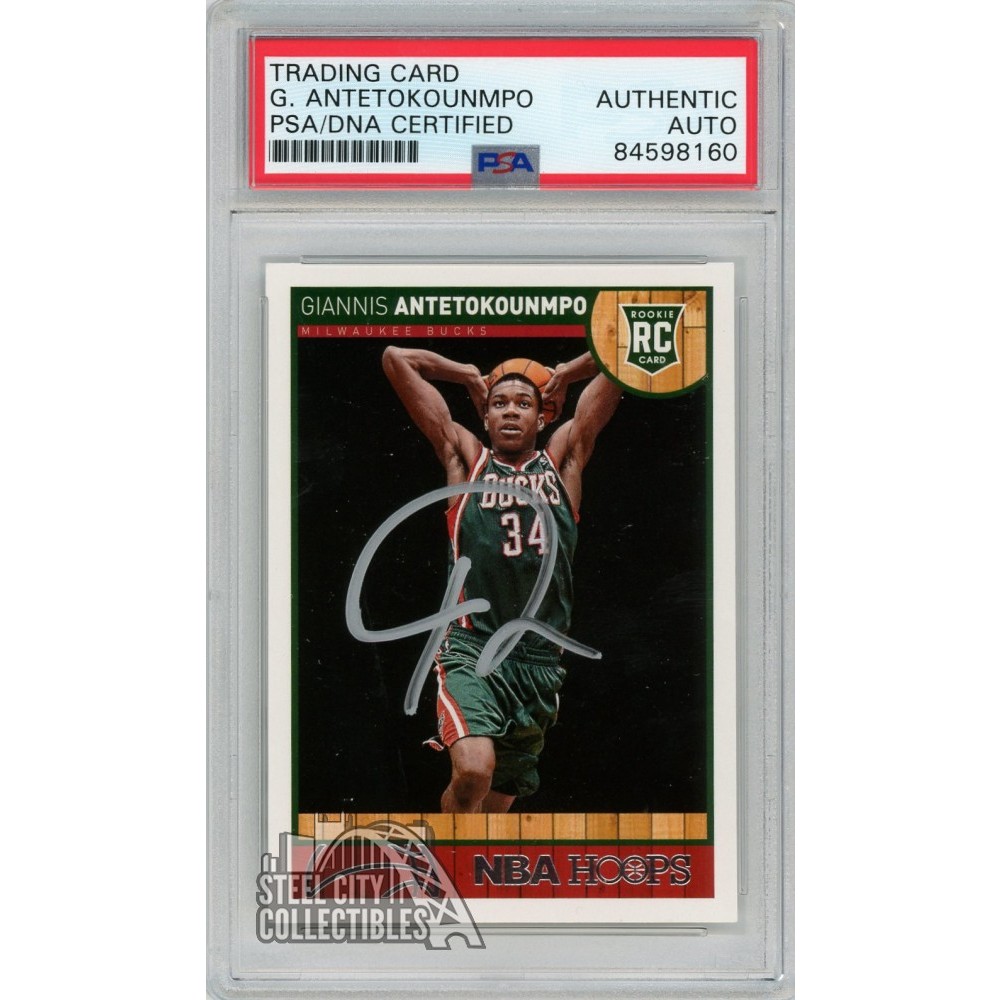Giannis Antetokounmpo 2013-14 Panini Hoops RC Rookie Autograph