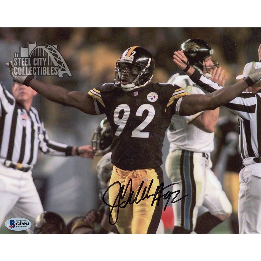 Autographed JASON GILDON Pittsburgh Steelers 8x10 Photo with COA 