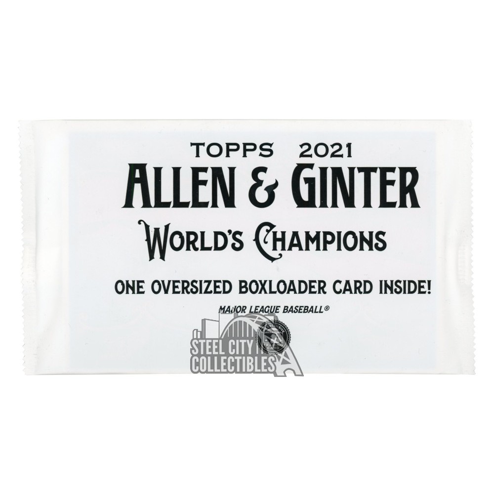2021 Topps Allen & Ginter Baseball Oversized Box Topper Pack Steel