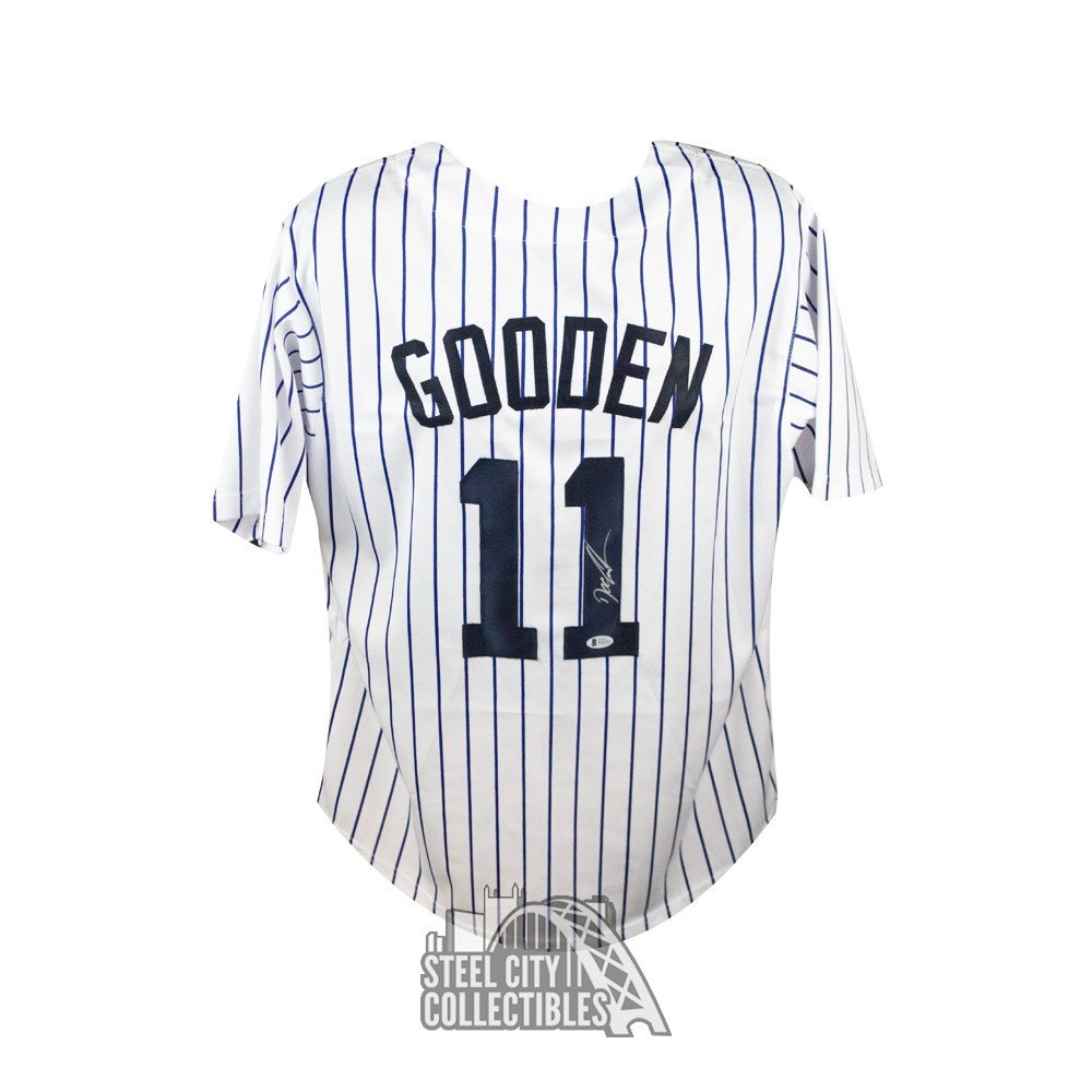 Dwight Gooden Autographed New York Custom White Baseball Jersey - BAS COA