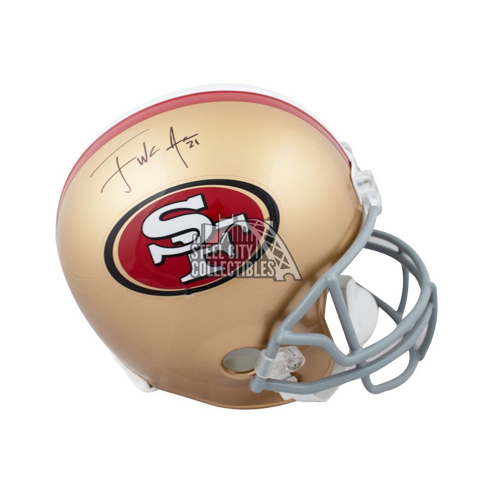 Frank Gore Autographed San Francisco 49ers Full-Size Football Helmet - JSA COA Frank Gore Autographed San Francisco 49ers Full-Size Football Helmet - JSA COA