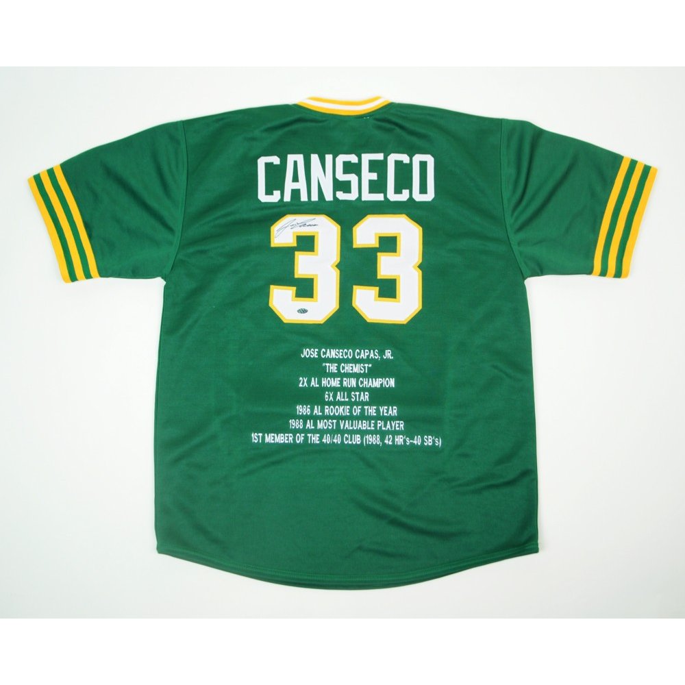 jose canseco autographed jersey