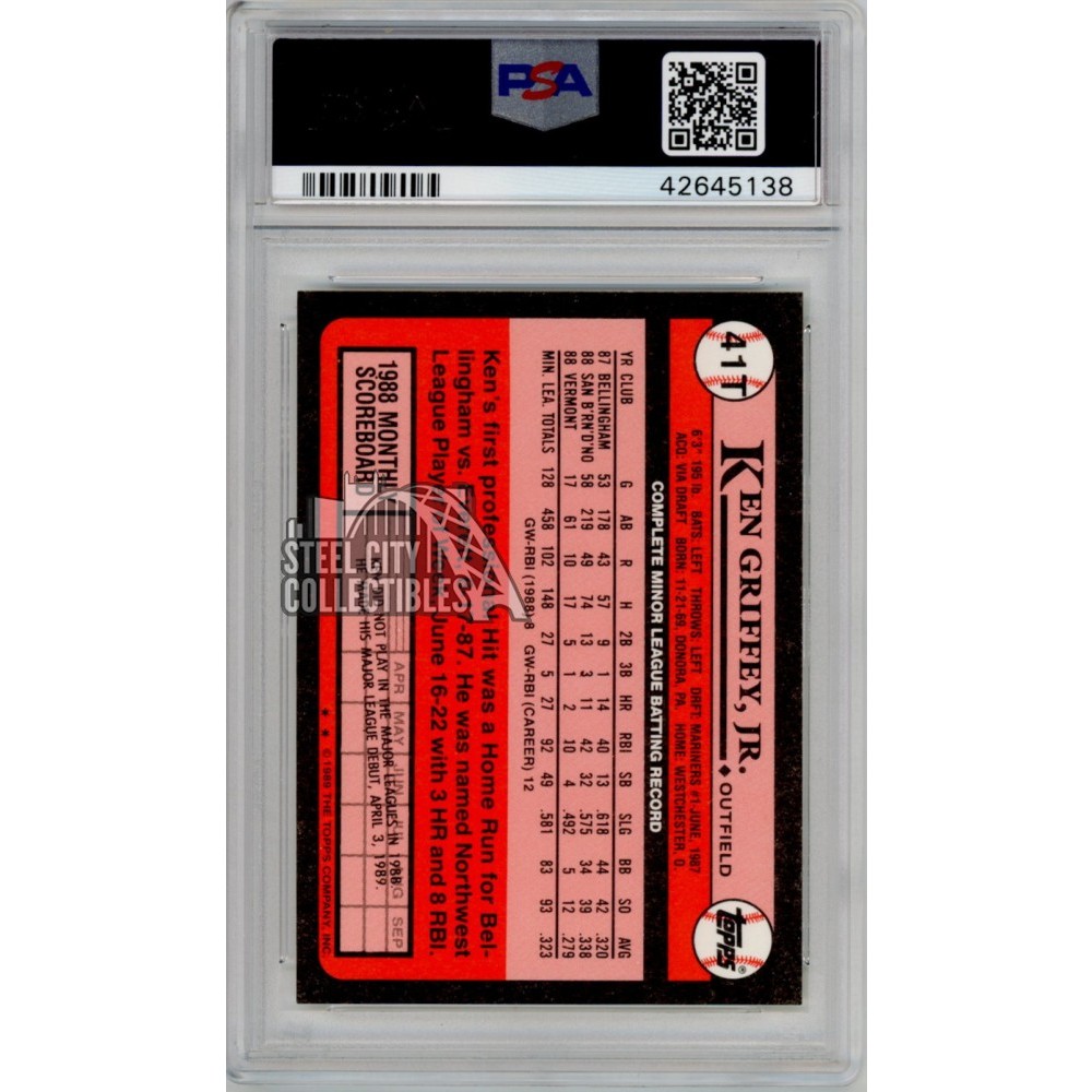 Ken Griffey Jr. 1989 Topps Traded Tiffany Baseball Rookie