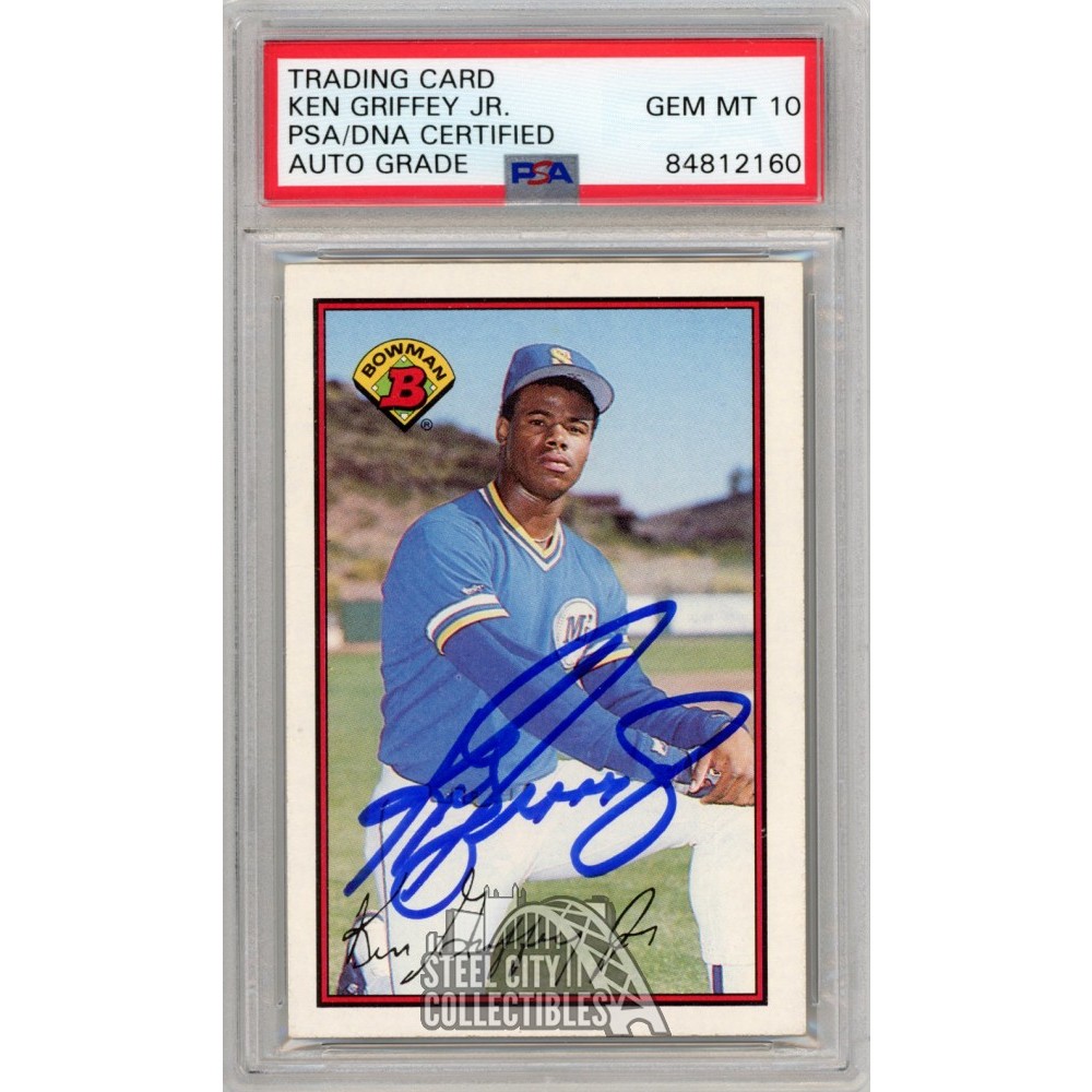 Ken Griffey Jr 1989 Bowman Autograph Rookie Card #220 PSA/DNA 10 | Steel City Collectibles Ken Griffey Jr 1989 Bowman Autograph Rookie Card #220 PSA/DNA 10 | Steel City Collectibles