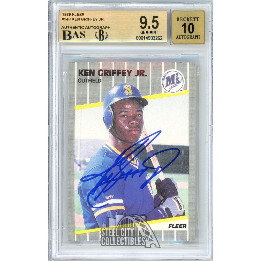 Sold Price: 1989 Fleer #548 Ken Griffey Jr. PSA 9 RC - January 3, 0123