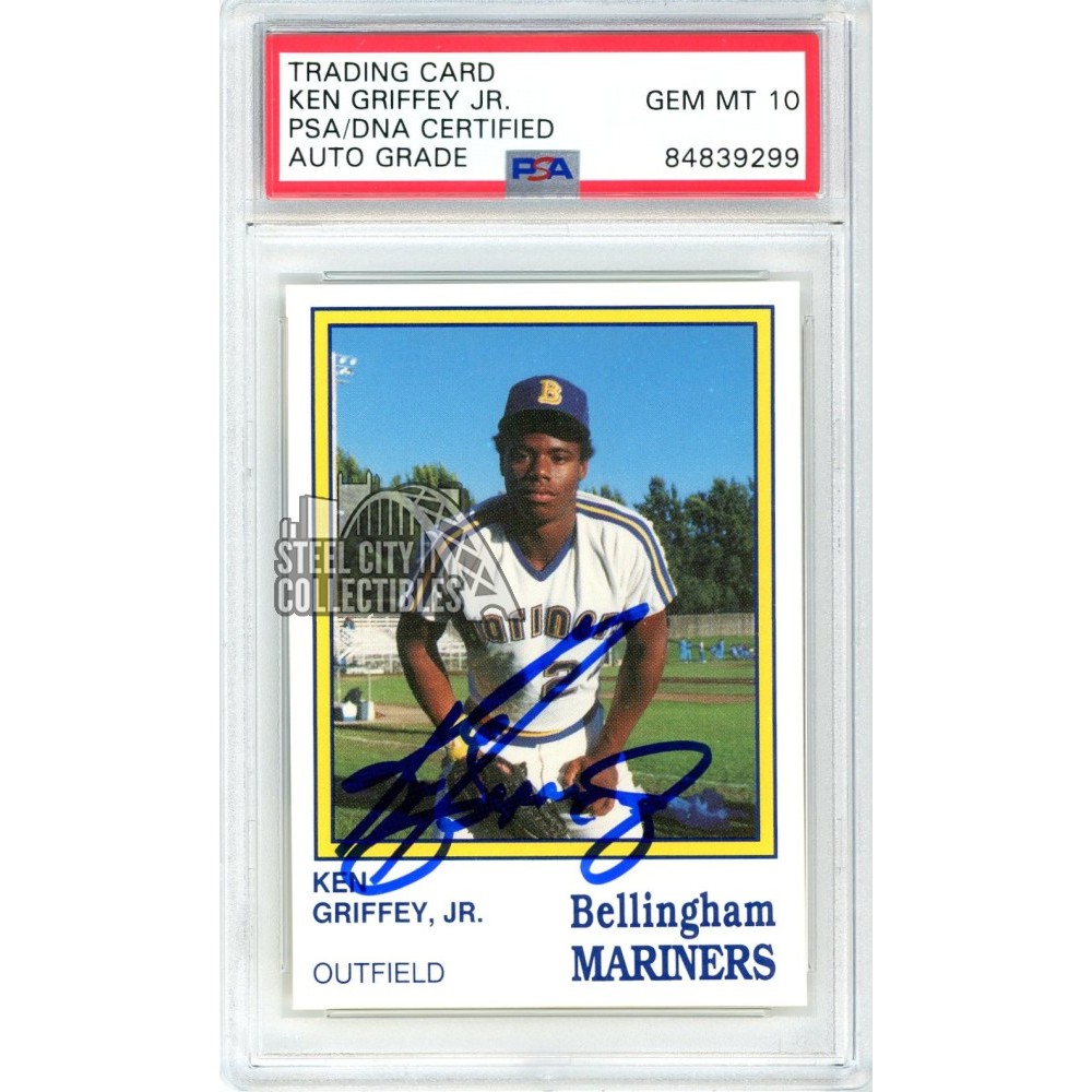 Ken Griffey Jr 1987 Bellingham Mariners Baseball Autograph Card 15 PSA
