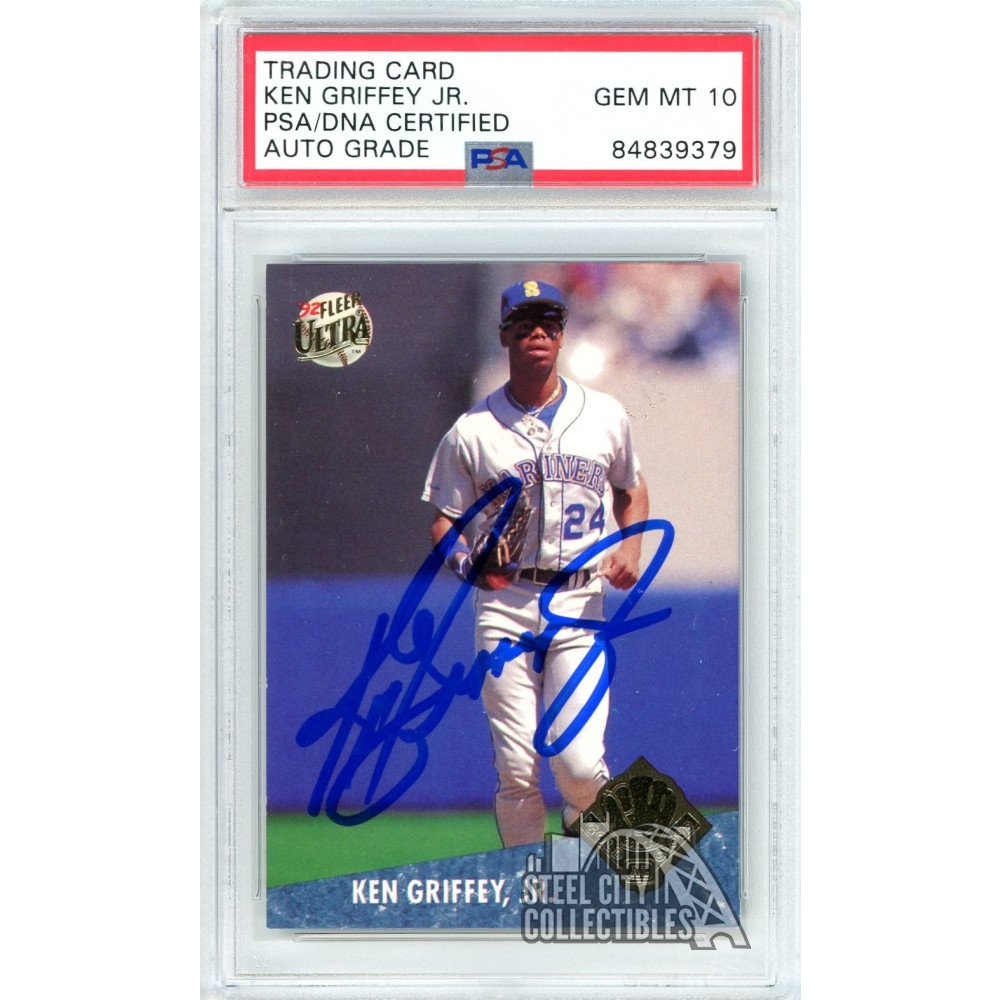 Ken Griffey Jr 1992 Fleer Ultra Autograph Card #22 PSA/DNA