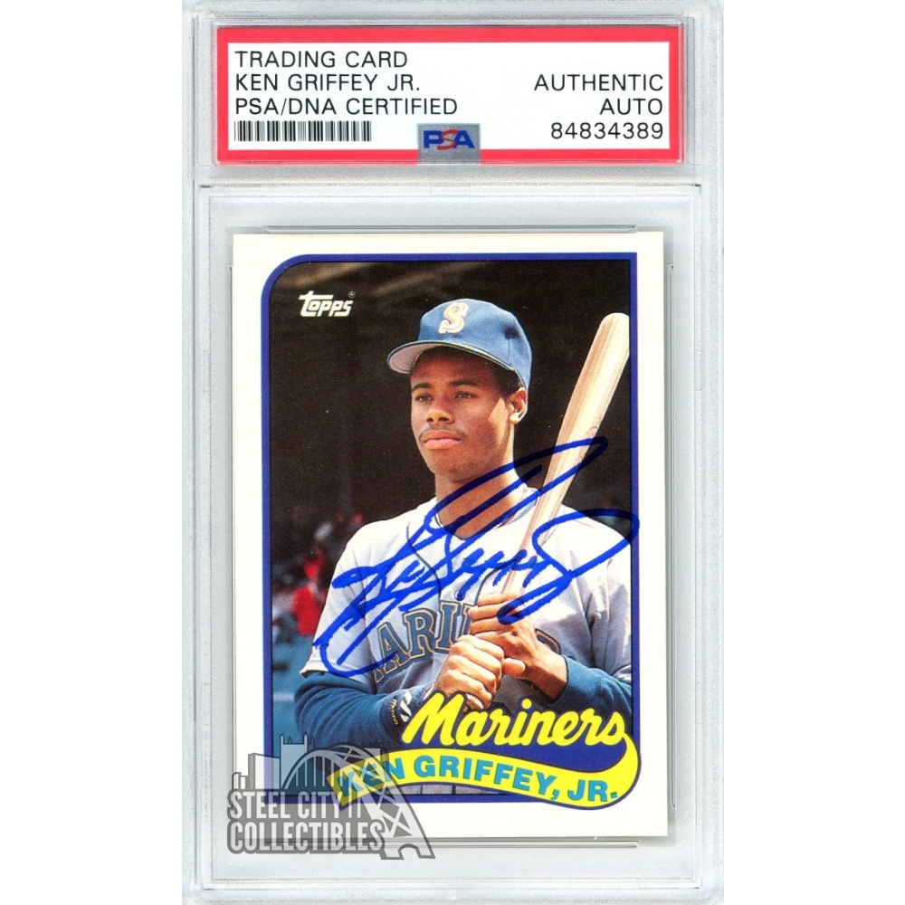 Ken Griffey Jr 1989 Topps Traded Autograph Rookie Card #41T PSA/DNA