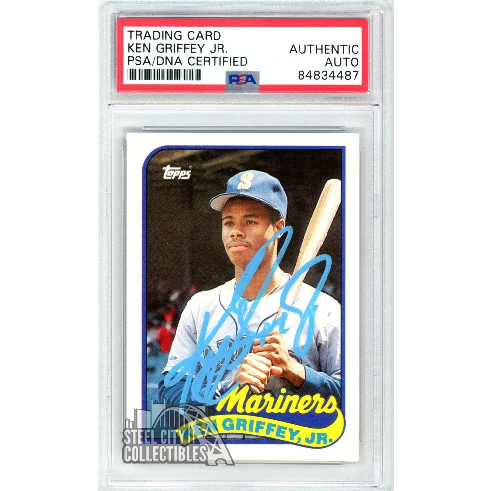 Ken Griffey Jr 1989 Topps Traded Autograph Rookie Card #41T