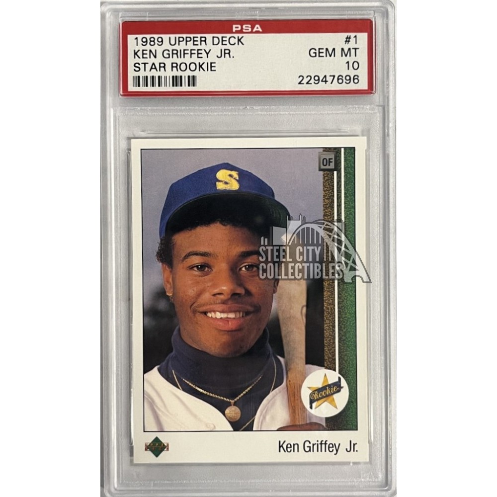 Ken Griffey Jr 1989 Upper Deck Baseball Rookie Card 1 PSA 10 Gem Mint