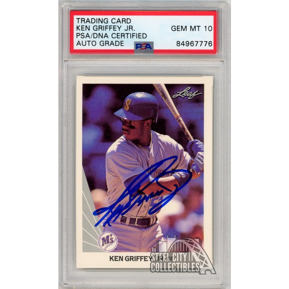 Ken Griffey Jr 1990 Leaf Autograph Card #245 PSA/DNA 10 | Steel