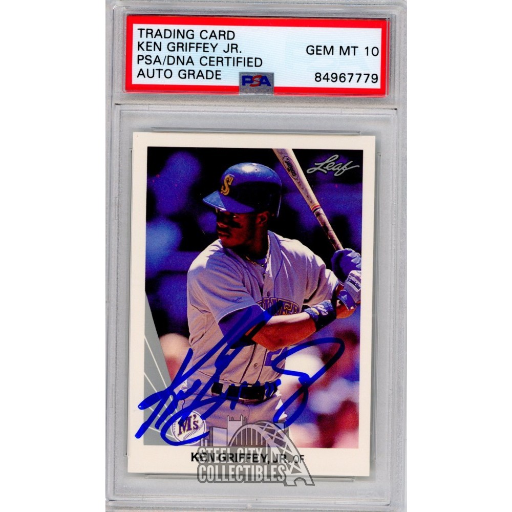 Ken Griffey Jr 1990 Leaf Autograph Card #245 PSA/DNA 10 | Steel