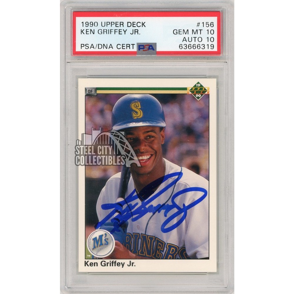 Ken Griffey Jr 1990 Upper Deck Autograph Card #156 PSA 10 PSA/DNA 10 |  Steel City Collectibles