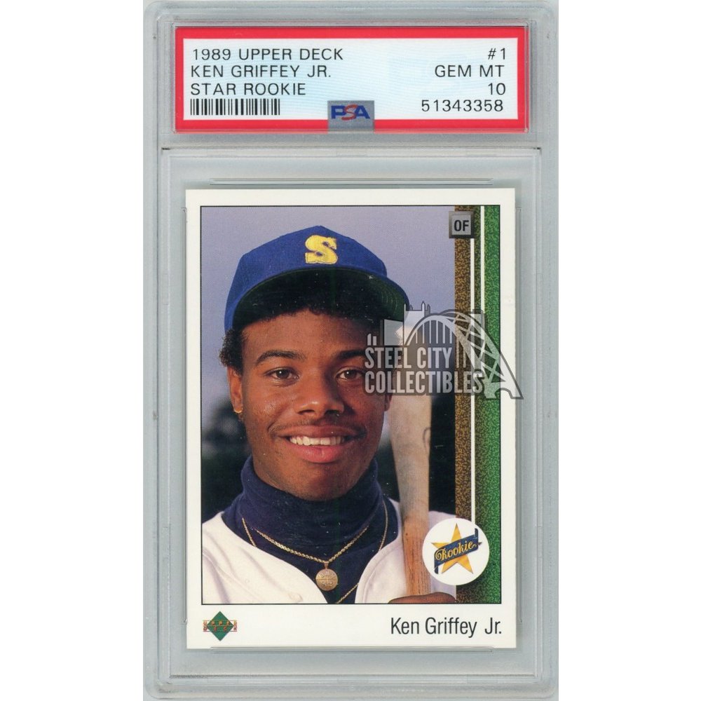 Ken Griffey Jr 1989 Upper Deck Baseball Rookie Card 1 Psa 10 Gem Mint Steel City Collectibles