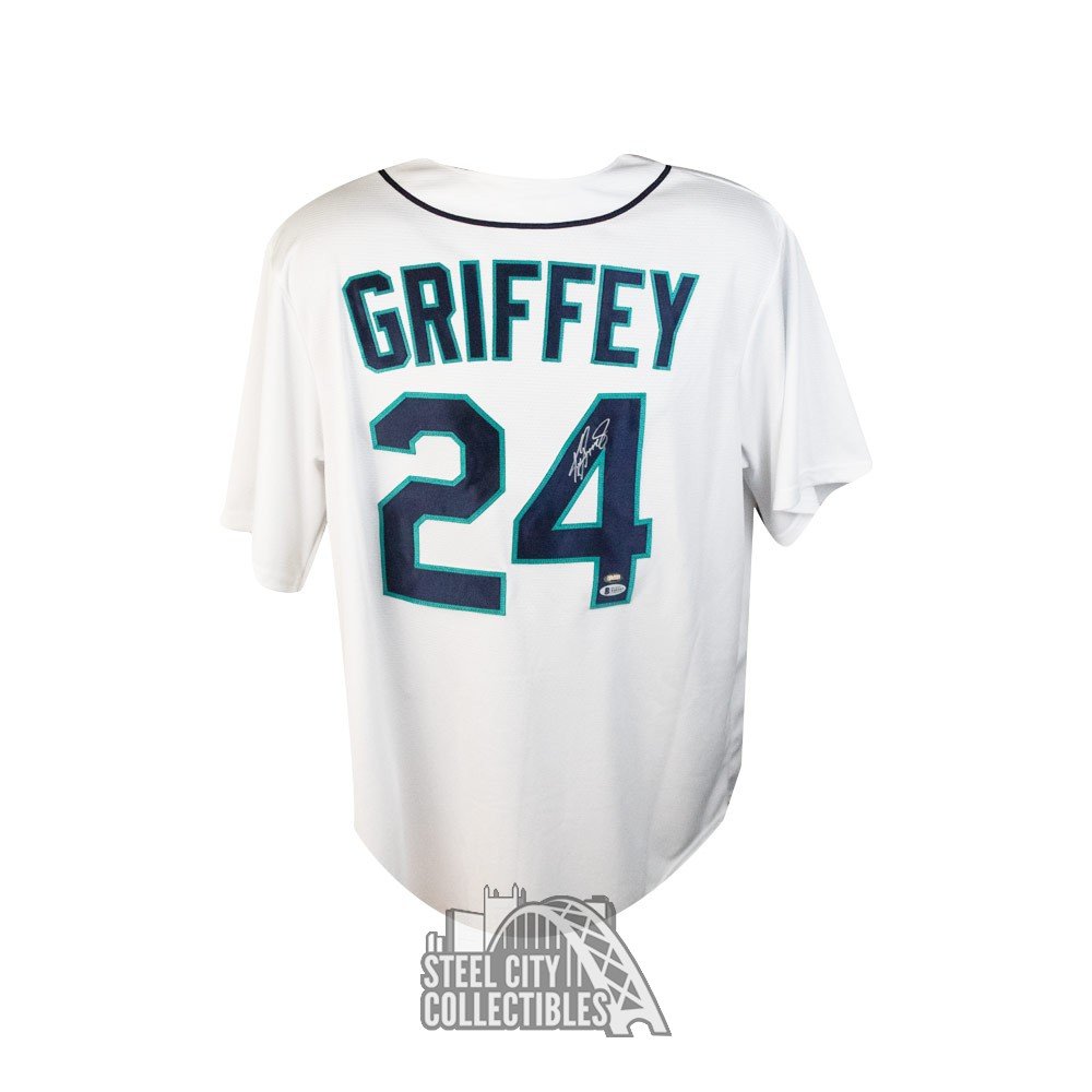 Ken Griffey Jr Autographed Seattle Mariners Nike Baseball Jersey - BAS COA