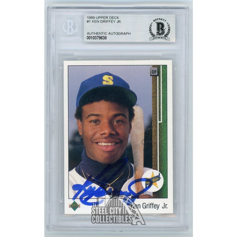 Ken Griffey Jr 1989 Upper Deck Autograph RC Rookie Card #1 - BAS | Steel  City Collectibles