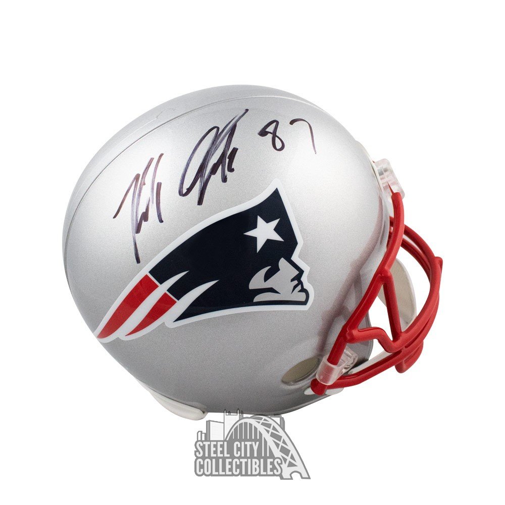 rob gronkowski autographed football