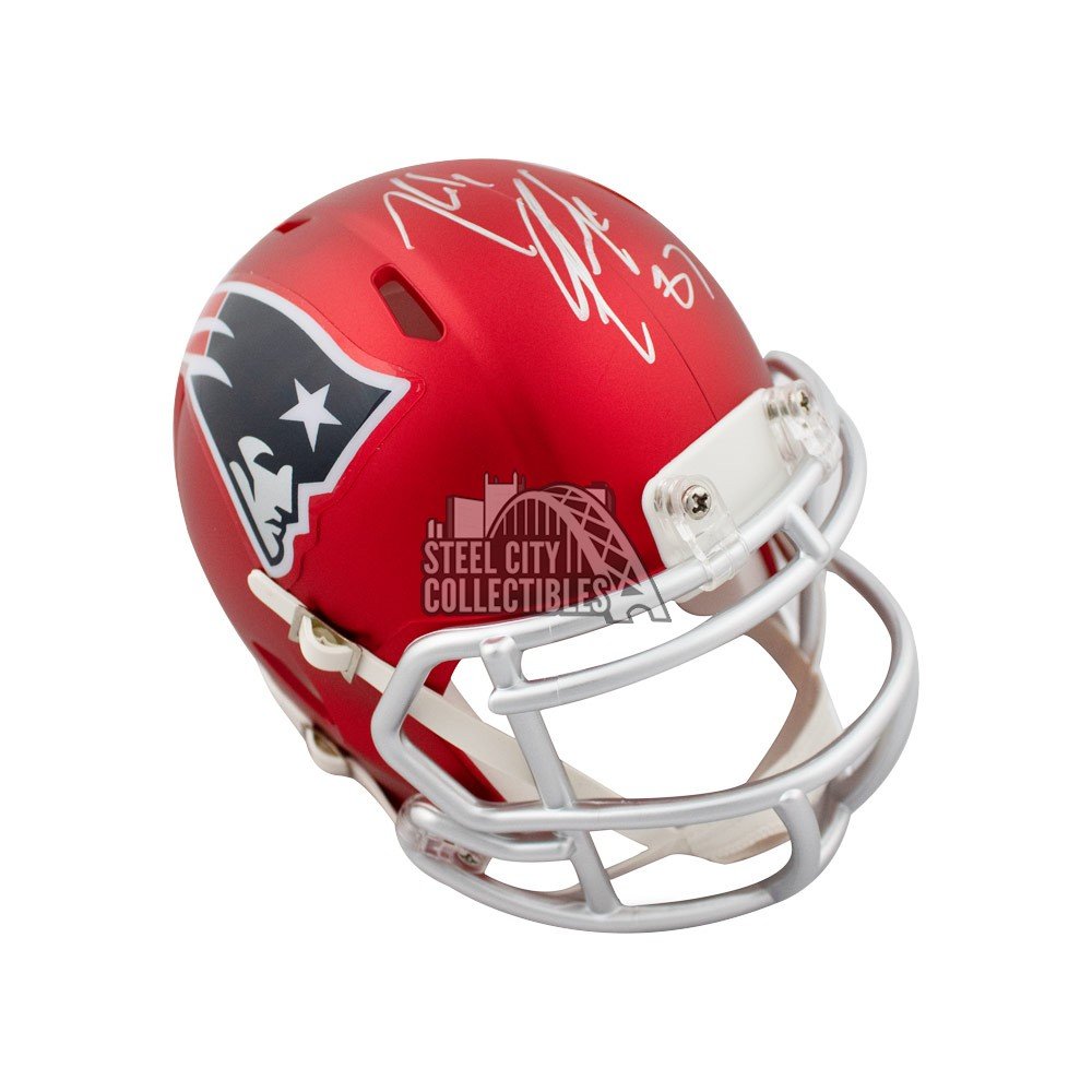 rob gronkowski signed helmet