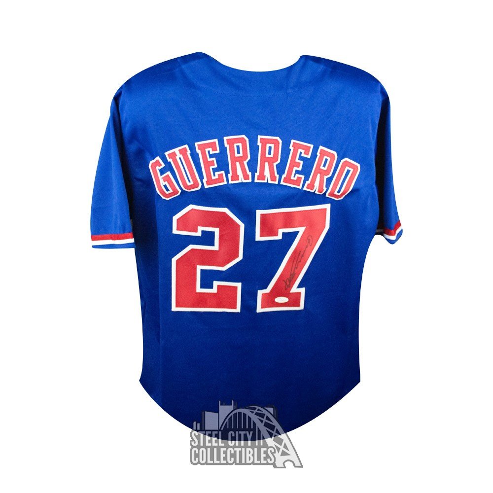 Vladimir Guerrero Autographed Montreal Expos Custom Blue Baseball Jersey -  JSA COA