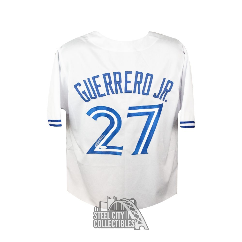 Vladimir Guerrero Jr Autographed Toronto White Custom Baseball Jersey - JSA