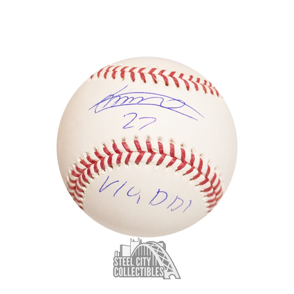 Vladimir Guerrero Jr 1st MLB HR Autographed Official MLB Baseball - BAS