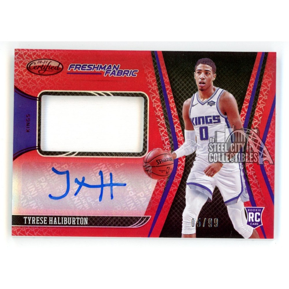 Tyrese Haliburton 2020-21 Panini Certified Red Autograph Rookie