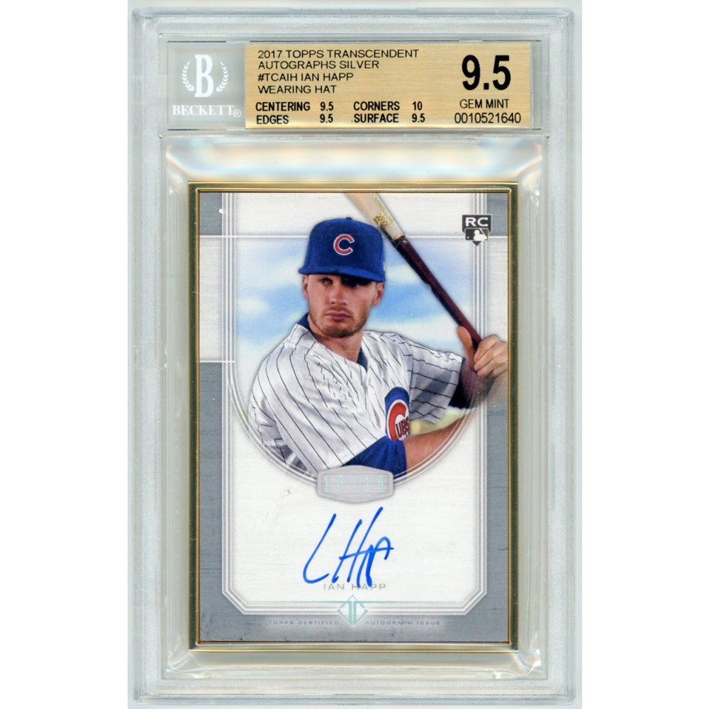 Ian Happ 2017 Topps Transcendent Framed Silver Autograph RC 13/15