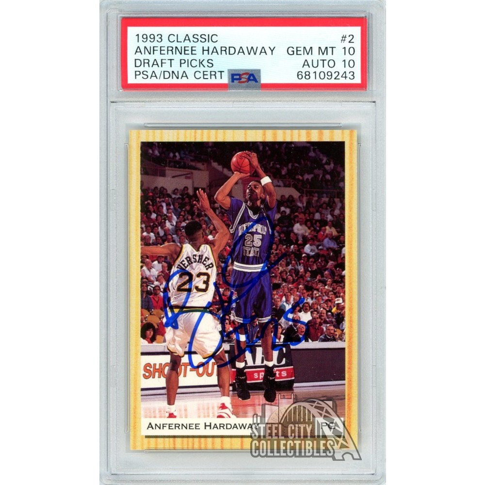 Anfernee "Penny" Hardaway 1993-94 Classic Autograph Rookie Card #2 PSA 10  PSA/DNA 10 | Steel City Collectibles