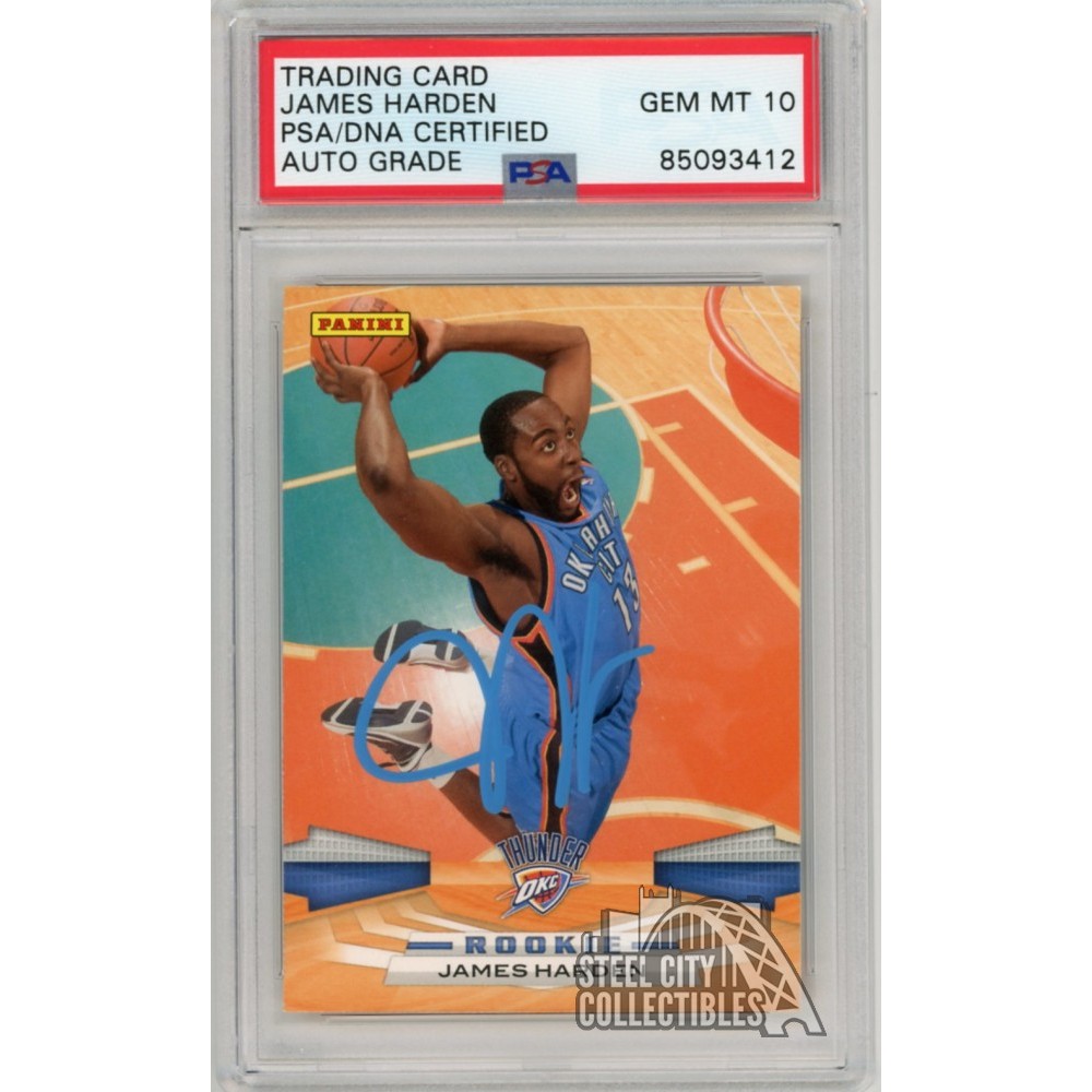 James Harden 2009-10 Panini Autograph Rookie Card #303 PSA/DNA 10