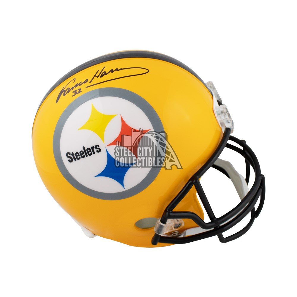 JSA COA Franco Harris Autographed Pittsburgh Steelers Full-Size Football Helmet